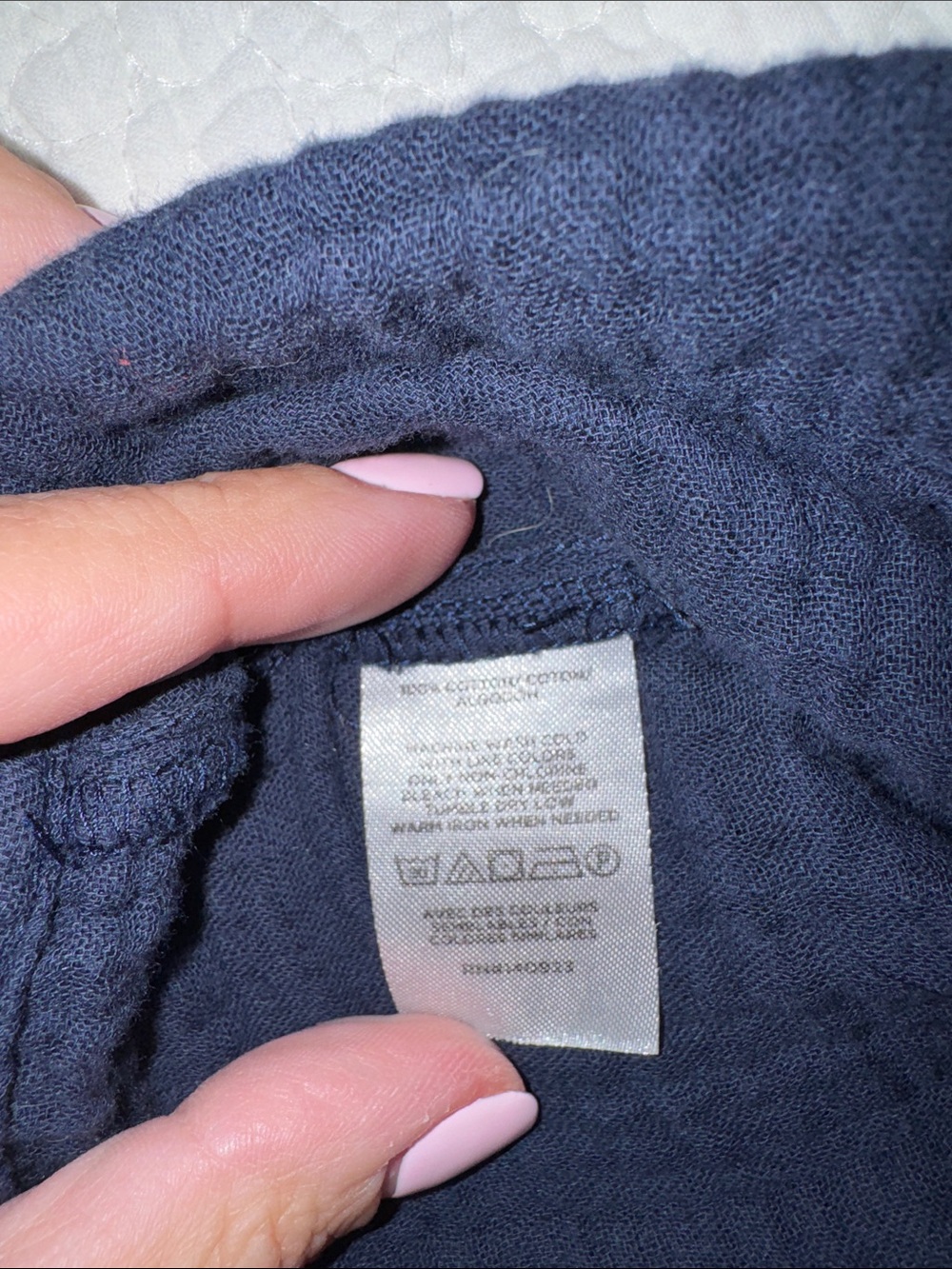 Lou & Grey Navy Textured Sleeveless Top - Picture 4 of 4